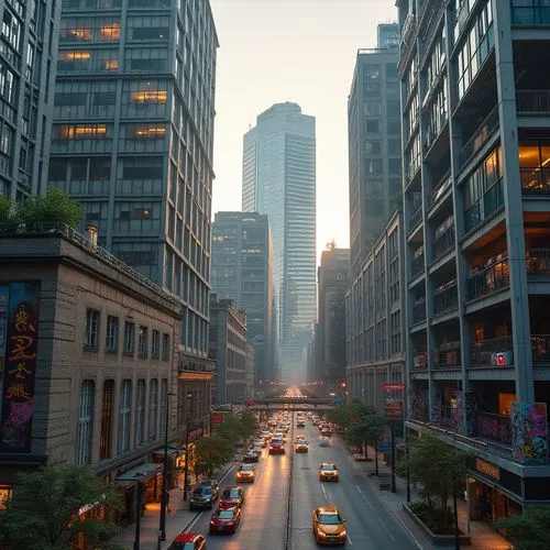 streeterville,chicago,detriot,financial district,shangai,yonge,wangfujing,business district,city scape,urban landscape,yorkville,toronto,berczy,city highway,midtown,evening city,xujiahui,chicago skyline,paulista,tall buildings,Photography,General,Realistic