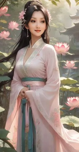 hanbok,oriental princess,chinese art,ao dai,oriental painting,oriental girl,mulan,shuanghuan noble,korean culture,asian woman,peach blossom,jasmine blossom,geisha,plum blossom,spring festival,lotus blossom,yi sun sin,plum blossoms,japanese sakura background,wuchang