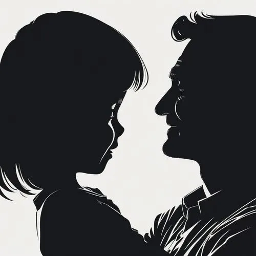 father and daughter,couple silhouette,father daughter,stepparent,silhouette art,vintage couple silhouette,childlessness,childrearing,little boy and girl,adoptionism,biparental,boy and girl,father's love,a collection of short stories for children,parents with children,stepfamilies,two people,mother and father,miscarrying,coloring page,Illustration,Black and White,Black and White 10