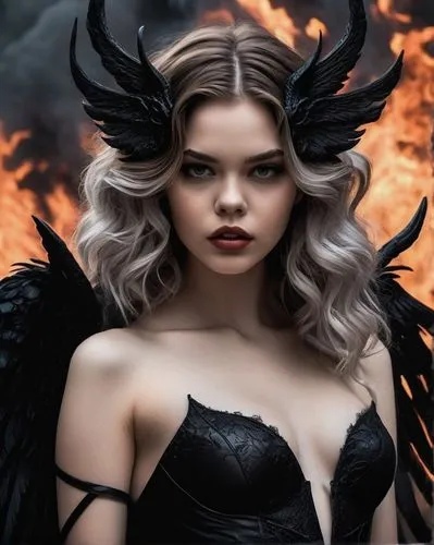 dark angel,black angel,fire angel,fallen angel,angel and devil,angel of death,angelology,evil fairy,angels of the apocalypse,lucifer,archangel,devil,winged,winged heart,angel wings,heaven and hell,fantasy art,angel,vintage angel,angel girl,Conceptual Art,Fantasy,Fantasy 34