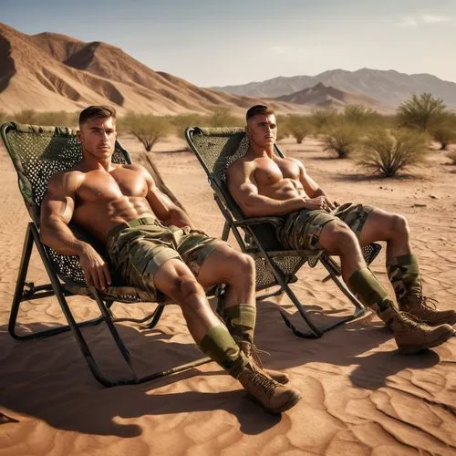 men sitting,militarymen,servicemen,hunks,servicemembers,militiamen,warfighters,recumbents,outdoorsmen,marine corps,marines,mercenaries,bundys,deserting,shirtless,channing,beach chairs,frogmen,armymen,deckchair,Photography,General,Natural