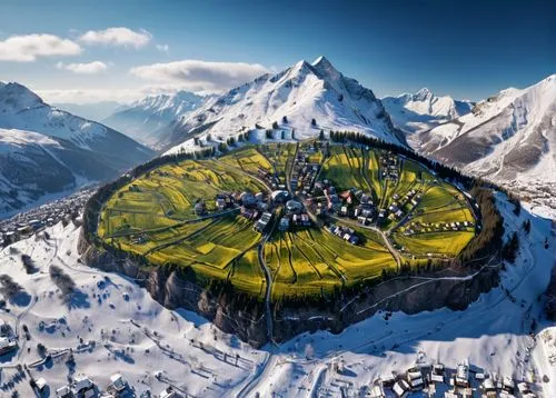 alpine village,panoramic golf,golf resort,alpine pastures,mountain settlement,ski resort,golf landscape,grindelwald,mountain village,golf hotel,the golfcourse,bernese oberland,escher village,the alps,golf course background,paragliding bis place,alpine meadow,ski facility,schilthorn,the golf valley,Photography,General,Sci-Fi