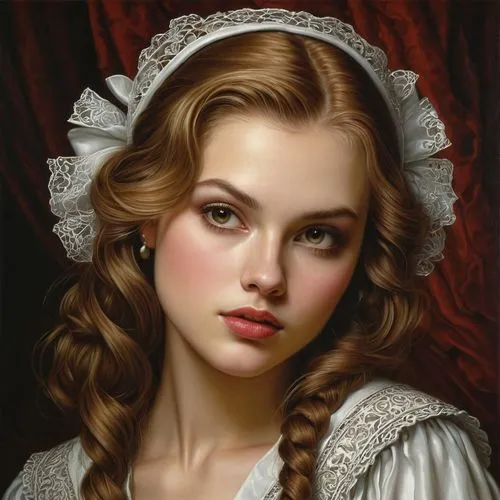 portrait of a girl,romantic portrait,perugini,young woman,victorian lady,girl portrait,young girl,fantasy portrait,principessa,behenna,young lady,mystical portrait of a girl,leighton,emile vernon,oil painting,white lady,dossi,elizaveta,vintage female portrait,woman portrait,Illustration,Realistic Fantasy,Realistic Fantasy 22