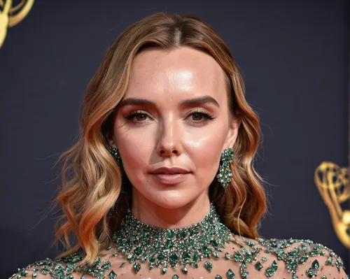 jena,female hollywood actress,hollywood actress,british actress,jeweled,earrings,actress,step and repeat,semi-profile,vanity fair,oscars,jaw,laurel,embellished,shoulder length,red knot,queen cage,airbrushed,anellini,girl-in-pop-art,Illustration,Realistic Fantasy,Realistic Fantasy 22