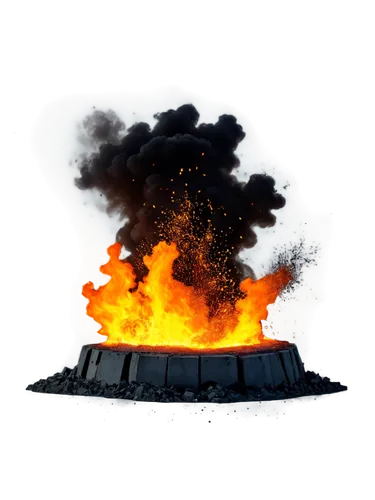 incinerator,krafla volcano,burning of waste,strombolian,charcoal kiln,active volcano,eruption,mushroom cloud,supervolcano,combustor,incineration,pyroclastic,el tatio,the eruption,krakatoa,fumarole,cremation,krakatau,volcanic eruption,lava,Illustration,American Style,American Style 02