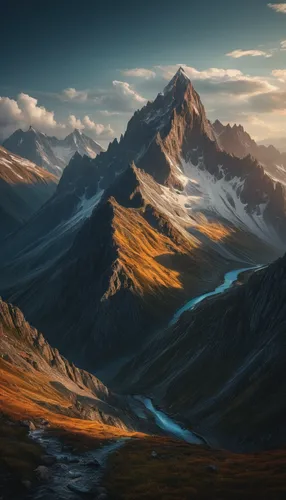 autumn mountains,mountain tundra,mountain landscape,mountain sunrise,high alps,landscape mountains alps,mountainous landscape,mountains,bernese alps,mountain scene,the alps,alpine sunset,mountain range,alps,eggishorn,the landscape of the mountains,landscape background,giant mountains,mountain peak,mountain valleys,Photography,General,Fantasy