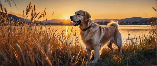 golden retriver,golden retriever,afghan hound,retriever,anatolian shepherd dog,pyrenean mastiff,hunting dog,mudhol hound,bavarian mountain hound,scent hound,dog photography,livestock guardian dog,nova scotia duck tolling retriever,piasecki hup retriever,labrador retriever,montenegrin mountain hound,redbone coonhound,flat-coated retriever,spinone italiano,golden retriever puppy,Conceptual Art,Sci-Fi,Sci-Fi 03