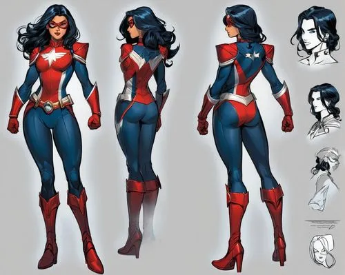 superheroine,salvadora,madelyne,super heroine,turnarounds,amora,maximoff,red super hero,comic character,elektra,eldena,concept art,darna,flamebird,supergirl,kreder,namora,superwasp,elastigirl,mckelvie,Unique,Design,Character Design