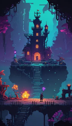 mushroom landscape,mushroom island,witch's house,lagoon,ruins,ancient city,citadel,ruin,futuristic landscape,dusk,wishing well,fantasy city,bird kingdom,fairy village,fantasy landscape,space port,pixel art,lantern,refinery,fantasy world,Photography,Fashion Photography,Fashion Photography 10