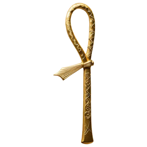 tent anchor,ankh,brass tea strainer,musical instrument accessory,woodwind instrument accessory,shofar,house key,snake staff,shepherd's staff,cavalry trumpet,skeleton key,gold trumpet,rope (rhythmic gymnastics),scepter,berimbau,traditional bow,lyre,ball-peen hammer,jew's harp,tennis racket accessory,Illustration,Paper based,Paper Based 23