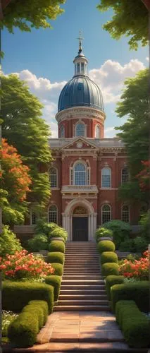 dandelion hall,talleyrand,jeffersonian,briarcliff,filoli,clandon,monticello,vicomte,palladianism,ingestre,warshall,telfair,bloomgarden,marylhurst,pemberley,country estate,cochere,highgrove,roestel,barnham,Illustration,Abstract Fantasy,Abstract Fantasy 22