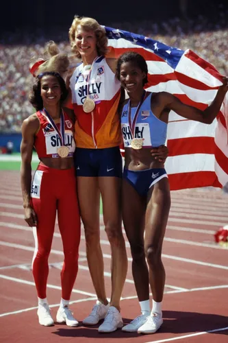 4 × 400 metres relay,flag day (usa),gold laurels,olympic medals,4 × 100 metres relay,podium,summer olympics,1986,the sports of the olympic,heptathlon,track and field athletics,golden medals,olympic gold,olympic summer games,1982,afro american girls,record olympic,track and field,summer olympics 2016,olympics,Art,Classical Oil Painting,Classical Oil Painting 22