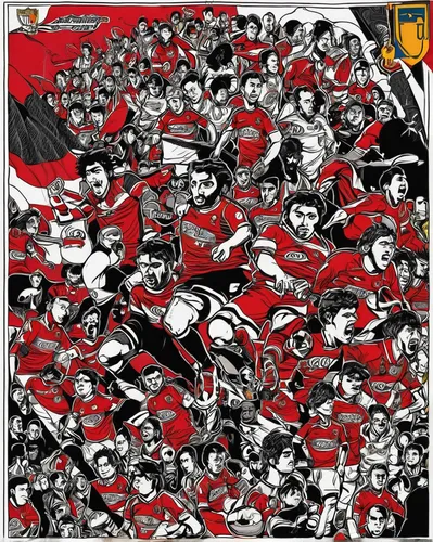 Describe the history and achievements of the Liga Deportiva Universitaria de Quito.,the sea of red,cd cover,bandana background,superhero background,playmat,300s,300 s,the fan's background,popart,dante