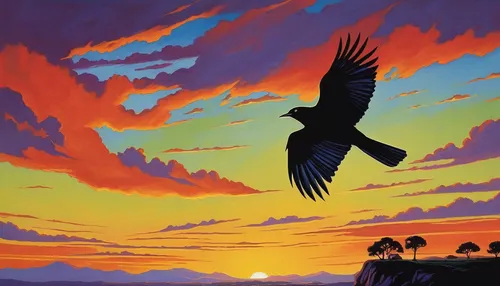 black hawk sunrise,african fishing eagle,african eagle,steppe eagle,savannah eagle,bird painting,eagle illustration,bird in the sky,eagle silhouette,macaws of south america,birds of prey-night,california condor,eagles,turkey vulture,fish eagle,blue macaw,flying hawk,giant sea eagle,sea eagle,macaw,Illustration,American Style,American Style 05