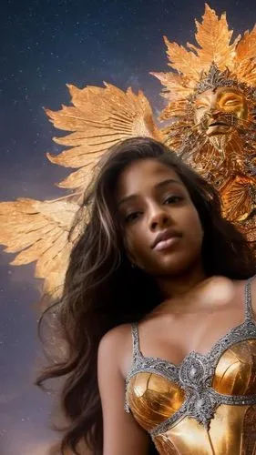 oshun,zauriel,afrofuturism,divine healing energy,fantasy woman,azealia