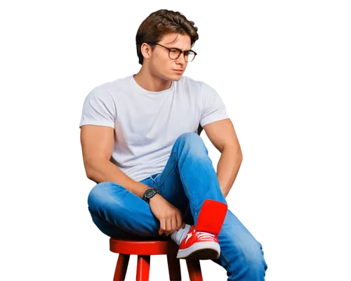 red socks,male poses for drawing,men sitting,bar stool,chair png,long underwear,reading glasses,sitting on a chair,stool,nicholas socks,cross legged,sitting,male model,sit,in seated position,long socks,red green glasses,new concept arms chair,child is sitting,geek pride day,Illustration,Vector,Vector 19