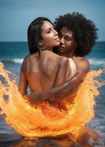 fire and water,fire background,black couple,fyre,holika,fire dance