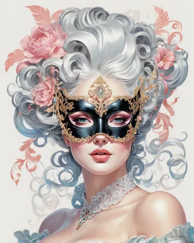 venetian mask,masquerade,the carnival of venice,masque,eglantine,fantasy portrait,masked,fantasy woman,fairy queen,queen of the night,beauty mask,mask,masks,golden mask,filigree,fantasy art,with the mask,la calavera catrina,queen of hearts,faery,Conceptual Art,Fantasy,Fantasy 24