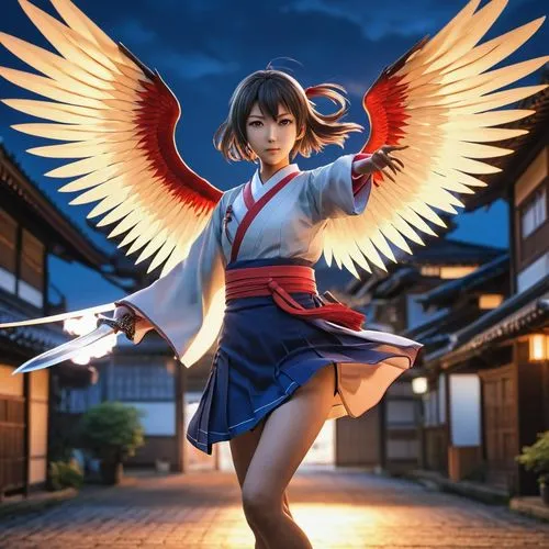 hoketsu,akagi,fire angel,tengu,hiryu,kanako,Photography,General,Realistic