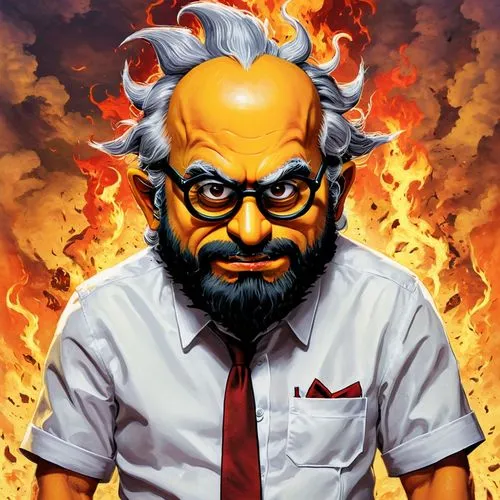 hotkowski,fire background,bapu,devito,narendra,rajinikanth,benegal,bapuji,jaafari,kurtzman,mahatmas,mahasaya,bugenhagen,pyromaniac,vardhan,skotnikov,hellerman,spiegelman,yakov,mutahi,Illustration,American Style,American Style 08