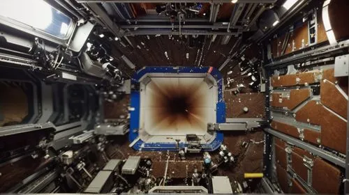 sharp photorealism, high definition,mri machine,laboratory oven,magnetic resonance imaging,door to hell,oil discharge,aglais io,engine room,fire-extinguishing system,computer tomography,saturn relay,e