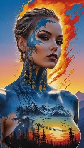 bodypaint,bodypainting,body painting,world digital painting,neon body painting,fantasy art,digital art,fantasy picture,painting technique,body art,fantasy portrait,fractals art,art painting,digital creation,wetpaint,digital artwork,painted lady,digiart,creative background,avatar,Conceptual Art,Graffiti Art,Graffiti Art 08