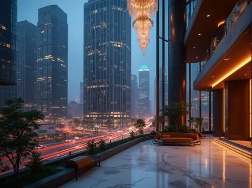 rotana,guangzhou,skyscrapers,sathorn,klcc,skylstad,chongqing,jakarta,noida,makati,business district,chengdu,skyscraper,shanghai,vdara,dubai,damac,cityscape,mubadala,penthouses,Photography,General,Realistic