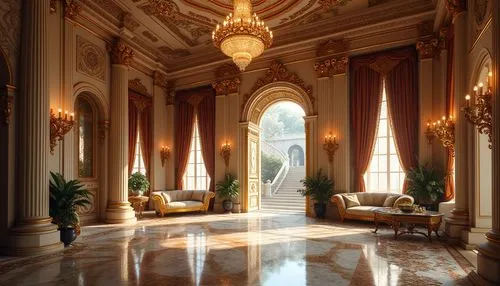 ballroom,marble palace,royal interior,ornate room,hallway,entrance hall,lobby,enfilade,neoclassical,foyer,ritzau,grandeur,corridor,cochere,europe palace,palatial,corridors,hallway space,baccarat,archly,Photography,General,Realistic