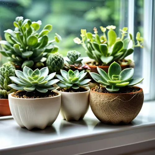 succulent plant,plants in pots,beautiful succulents,windowsill,house plants,succulents,small plants,little plants,mixed cup plant,flowering succulents,potted plants,balcony plants,plant pots,euphorbia splendens,window sill,monocotyledon,tube plants,green plants,plants,outdoor plants,Photography,General,Realistic