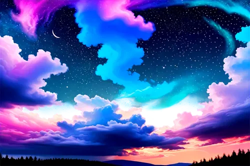 night sky,nightsky,the night sky,unicorn background,purple landscape,dusk background,dreamscape,starry sky,crayon background,sky,purple wallpaper,colorful stars,starclan,art background,moon and star background,sky clouds,landscape background,free background,nightscape,star sky,Unique,Paper Cuts,Paper Cuts 06