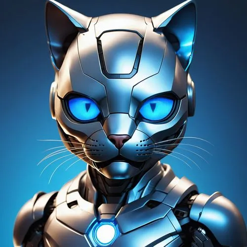 cat vector,grey fox,south american gray fox,chat bot,tom cat,cat on a blue background,breed cat,cybernetics,robot icon,cartoon cat,bot icon,symetra,cat warrior,chatbot,feline,cyborg,wildcat,gray cat,jaguar,rex cat