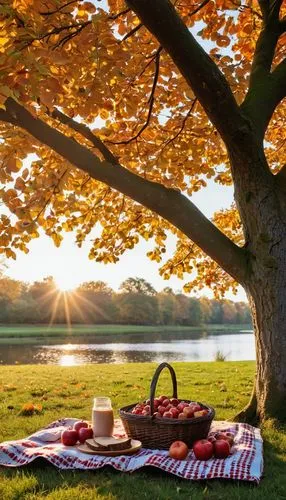 autumn background,picnicking,autumn idyll,picnic,autumn scenery,autumn in the park,Photography,General,Realistic