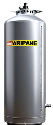 Airplane fuel tank, metallic silver body, cylindrical shape, complex piping system, warning labels, reflective surface, detailed bolts, rivets, aircraft maintenance scene, 3/4 composition, softbox lig