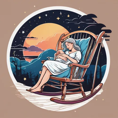 pregnant woman icon,idyll,sci fiction illustration,life stage icon,retro 1950's clip art,digital illustration,beach chair,the sleeping rose,rocking chair,deckchair,vector illustration,fairy tale icons,capricorn mother and child,woman sitting,horoscope libra,vintage illustration,frame illustration,honeymoon,beach furniture,la nascita di venere,Unique,Design,Logo Design