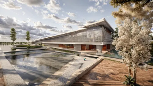 3d rendering,boathouse,qasr azraq,boat house,archidaily,school design,render,olympia ski stadium,eco hotel,aqua studio,timber house,japanese architecture,ski facility,equestrian center,asian architecture,qlizabeth olympic park,new building,saltworks,zuiderzeemuseum,leisure centre