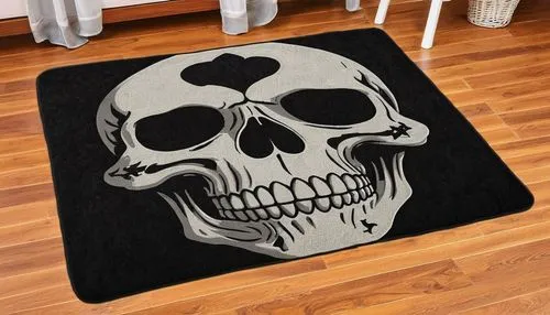 seat cushion,rug,floormats,kitchen towel,guest towel,beach towel,yoga mat,changing mat,placemats,yoga mats,doormat,tapis,zormat,boho skull,calaverita sugar,day of the dead skeleton,flooring,ceramic floor tile,skull and crossbones,doormats,Photography,General,Realistic