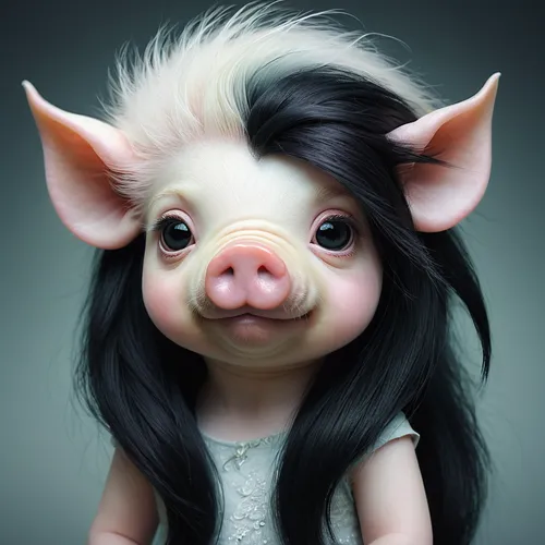 pig,piglet,domestic pig,mini pig,kawaii pig,piggy,pot-bellied pig,teacup pigs,swine,wool pig,brush ear pig,porker,suckling pig,pig dog,inner pig dog,agnes,piggybank,babi panggang,boar,cute cartoon character,Illustration,Realistic Fantasy,Realistic Fantasy 15