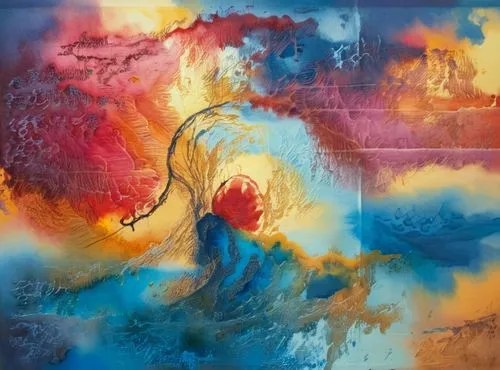 the painting is very abstract and colorful,abstract painting,apotheosis,spray paint,spraypainted,degrazia,uvi,Illustration,Paper based,Paper Based 24