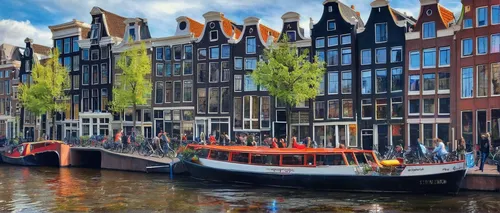 amsterdam,canals,zaandam,netherlands,hafencity,the netherlands,delft,utrecht,speicherstadt,holland,dutch,edam,groningen,houseboat,floating huts,gondolas,barges,stilt houses,beautiful buildings,row boats,Illustration,Paper based,Paper Based 11