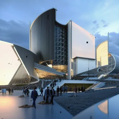 futuristic art museum,snohetta,futuristic architecture,renderings,libeskind,bjarke,3d rendering,morphosis,arcology,philharmonie,koolhaas,autostadt wolfsburg,elbphilharmonie,vinoly,render,soumaya museu