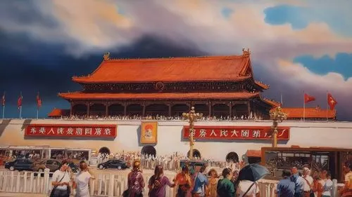 forbidden palace,hall of supreme harmony,chinese temple,buddha tooth relic temple,buddhist temple,chinese art,chinese background,oriental painting,chinese clouds,xi'an,victory gate,chinese screen,chinese architecture,white temple,drum tower,china town,beijing,china,hanging temple,beijing or beijing,Illustration,Paper based,Paper Based 04