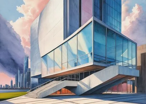 futuristic art museum,morphosis,futuristic architecture,glass building,hypermodern,oscorp,glass facade,arcology,isozaki,contemporary,urbis,alchemax,cybercity,ocad,bjarke,glass facades,lexcorp,koolhaas,modern architecture,safdie,Conceptual Art,Daily,Daily 17