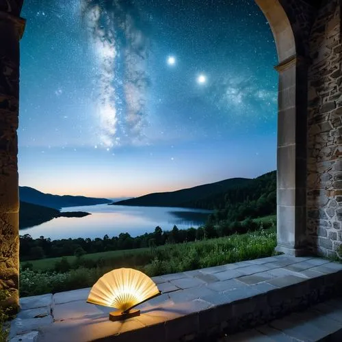 windows wallpaper,astronomy,night image,starry sky,starlit,milky way,the night sky,starry night,stelle,the milky way,moon and star background,window to the world,night sky,stargates,starsight,celestial phenomenon,nightscape,starscape,window view,night star,Art,Artistic Painting,Artistic Painting 23