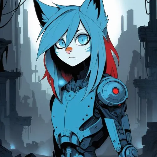 cortana,mae,cyberdog,klayton,nanashi,nyah,Illustration,American Style,American Style 09