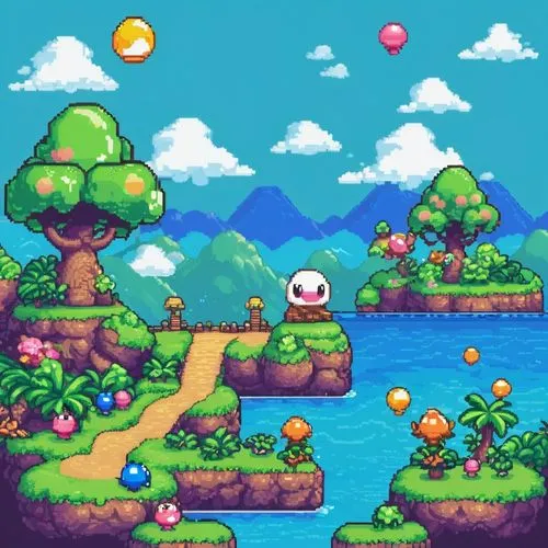 mushroom island,platformer,bird kingdom,mushroom landscape,fairy world,yoshitada,bird bird kingdom,yoshito,frog background,devario,parodius,mandora,puni,smw,poros,pixel art,mountain world,bird island,fairy forest,ario