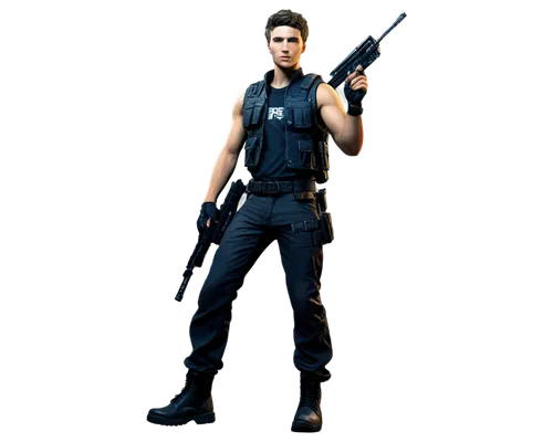 police officer,policeman,bsaa,derivable,patrolman,officer,man holding gun and light,agent,wesker,mercenary,civilian,kaidan,dragunov,police uniforms,sfm,3d rendered,policier,malinovsky,shirokov,medic,Illustration,Black and White,Black and White 26