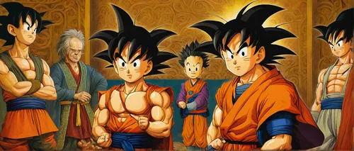 dragon ball z,son goku,dragon ball,dragonball,goku,takikomi gohan,generations,fathers and sons,kame sennin,background image,hall of supreme harmony,the dawn family,family gathering,family reunion,birthday banner background,anime cartoon,family group,trunks,diverse family,party banner,Illustration,Abstract Fantasy,Abstract Fantasy 09