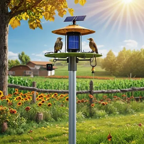 bird feeder,birdfeeder,solar energy,bird house,birdhouses,solar power,red feeder,solar battery,solar batteries,hummingbird feeder,landscape lighting,birdhouse,solar field,solar photovoltaic,solar farm,purple martin,renewable energy,bird feeding,bird home,wooden birdhouse,Photography,General,Realistic