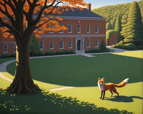 fox and hare,the red fox,fairhurst,berkshire,foxhunting,foxes,Conceptual Art,Daily,Daily 27