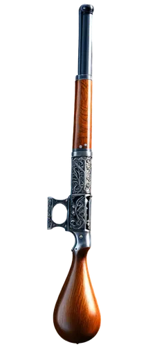 Old, rusty shotgun, metallic body, wooden handle, intricate engravings, smoke effect, explosive sound waves, 3D render, close-up shot, dramatic lighting, high-contrast composition, detailed textures, 